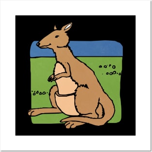 Kangaroo Posters and Art
